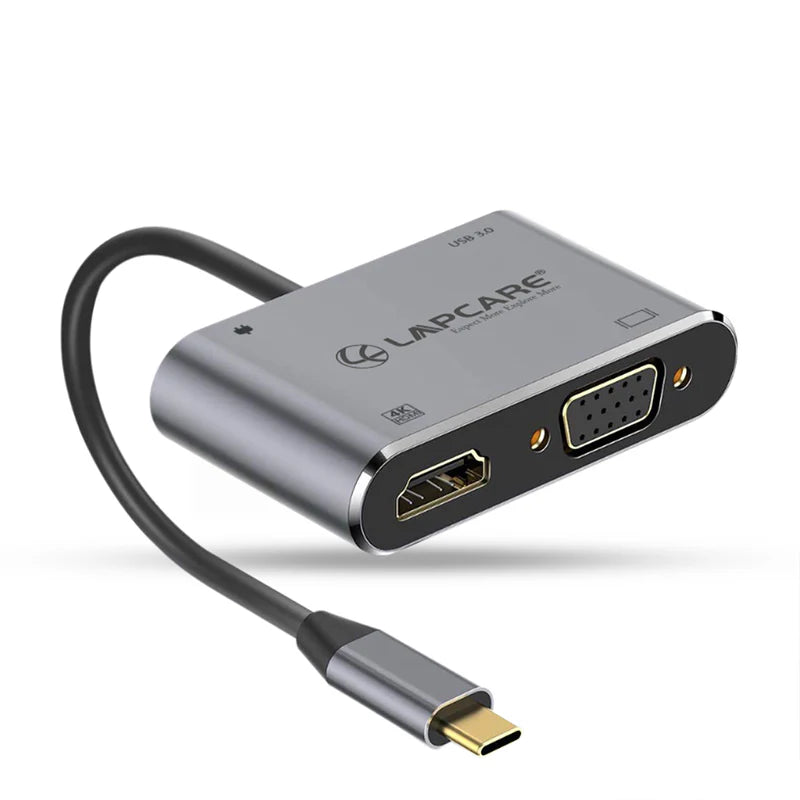 Type C 3.1 - 4 in 1 Travel Docking station (USB  PD HDMI  VGA)
