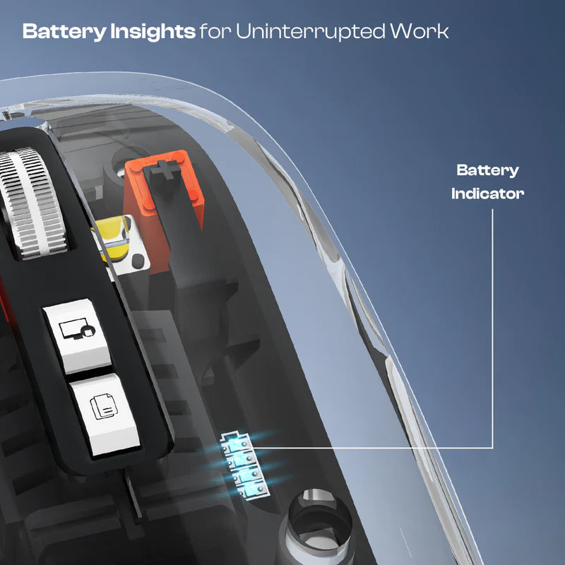 Trendy Plus 2.4G & Dual BT(v3.0 & v5.2) Wireless Mouse With Desktop Lock Key- White (LWM-801)