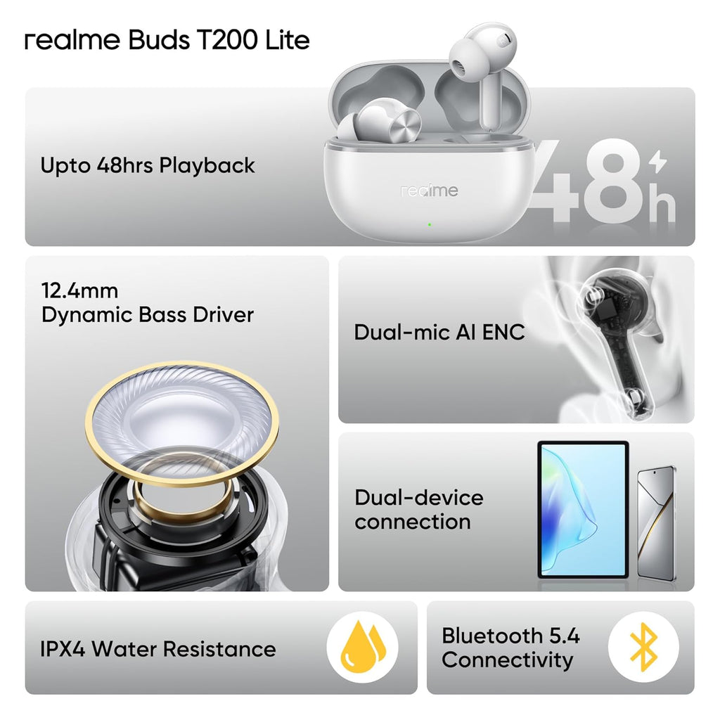 Realme buds T200 lite